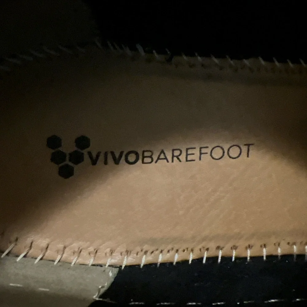 Vivobarefoot Ra II Mens Barefoot Oxford Shoes Black Leather Size 44 EUR 11 US